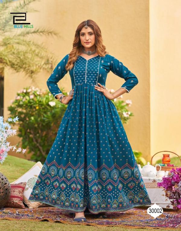 Blue hills Walkway 30 Exclusive Ethanic Wear Anarkali Kurti With Gown 